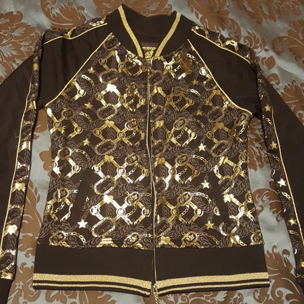 NWOT Brown/Gold "Echo Red" Jacket